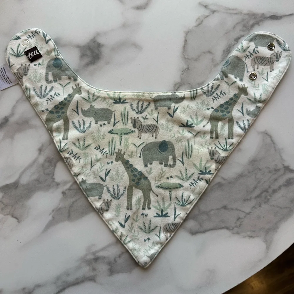 Tea reversible baby bib